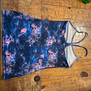 lululemon athletica Blue and Pink Tank Top